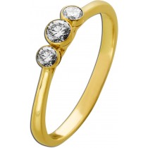 Diamantring Gold 585 14K Lab Grown Diamanten 0.33ct IGI Zertifikat