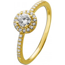 Diamantring Gold 585 14K Lab Grown Diamanten 0.5ct IGI Zertifikat