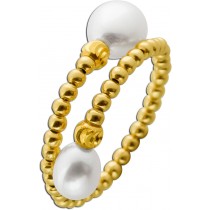 Perlenring Gold 585 14K Süßwasserzuchtperlen flexibel
