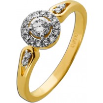 Diamant Ring Gold 333 8K Lab Grown Diamanten 0.43ct