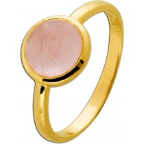 Rosenquarz Ring Gold 585 14K Natur Rosenquarz 2.8ct.