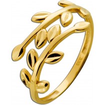 Damenring Gold 333 8 Karat Ranken Blütendesign