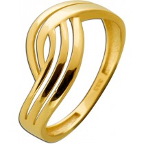 Damenring Gold 333 8 Karat Überwurfdesign