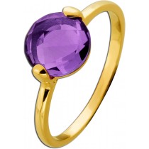 Amethyst Ring Gold 585 14K lila nat. Amethyst 2ct 