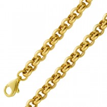 Rolo Ketten Armband 5mm Gelbgold 333 halbmassiv