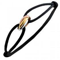 Tricolor Trinität Armband 585 14K Gelb-Weiss- Rosegold  Trinity