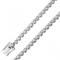 Diamant Tennis Armband Weißgold 585 14K Brillanten 2.9ct