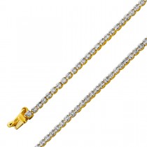 Diamant Tennisarmband Gelbgold 585 14K Brillanten