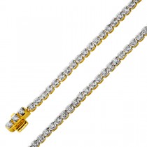 Tennis Armband Gelbgold 585 14K Brillanten 1.50ct TW SI 