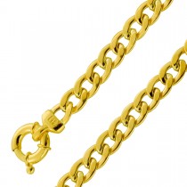 Panzerketten Armband Gelbgold 750 18 Karat halbmassiv 
