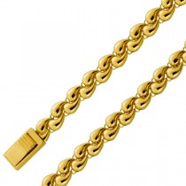 Tropfen Armband Gelbgold 585 14K halbmassiv