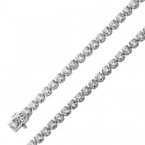 Tennisarmband Weißgold 585 14K Labor Brillanten 5ct