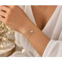 Diamant Armband Gold 750 18K Brillanten 0.06ct