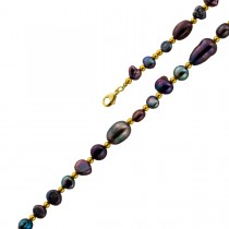 Perlenkette 48cm Süßwasserperlen 6.1-10.5mm