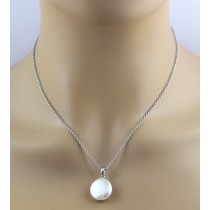 Erbskette Silber 925 Anhänger Süßwasserperle 