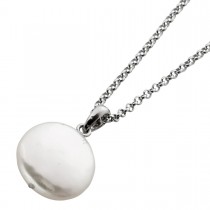 Erbskette Silber 925 Anhänger Süßwasserperle 