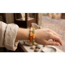 Edelstein Armband Set nat. Citrin Aventurin Carneol Moosachat 315ct