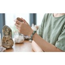 Achat Armband grün rot violetter nat. Achat 240ct