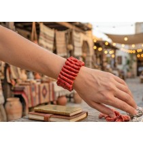 Korallen Armband ochsenblutrote sardische Korallenäste 375ct 