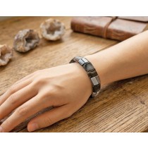 Achat Armband schwarz weiße Achat Edelsteine 210ct