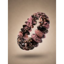 Rhodochrosit Armband altrosa braune nat. Edelsteine 570ct