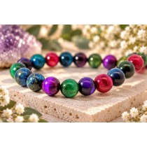 Turmalin Kette bunte Turmaline pink lila grün blau