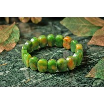 Chrysopras Armband grün gelber nat. Chrysopras
