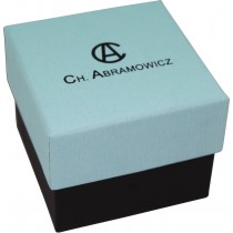 Universalbox Ring Ohr Anhänger Türkis Schwarz 90x90x33mm Verpackung