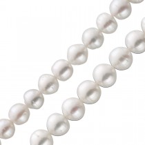 Südsee Perlenkette 43cm 11mm weiss rose Perlen Silber 925