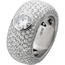 Brillant Diamantring Platin 950 Brillanten 5.40 ct. TW VVS