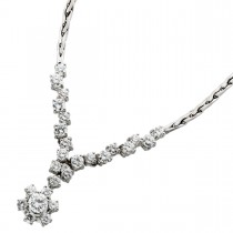 Diamantcollier Weißgold 750 18K Diamanten 2.25ct  Wempe Antikschmuck