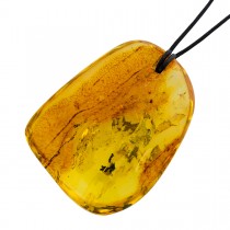 Bernstein Anhänger Baltischer Naturfund  Cogac braun 260ct.