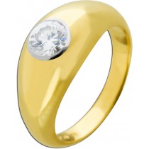 Brillantring Gold 750 Weißgold 18K Solitär Brillant 0.80ct