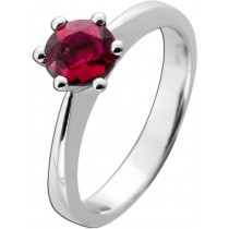 Turmalin Ring Weißgold 585 14K pinker Solitär Edelstein 1.07ct 