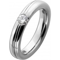 Solitärring Weißgold 750 18K Solitär Diamant 0.20ct Lupenrein
