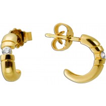 Brillant Ohrringe Gold 585 14K Diamanten 0.10ct Lupenrein
