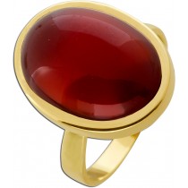 Karneol Ring Gold 585 14K roter Edelstein Antikschmuck