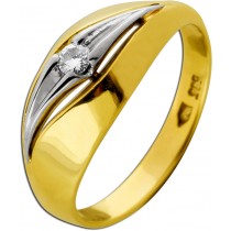 Diamantring Gold Weißgold 585 14K Brillant Antikschmuck