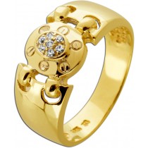 Brillant Ring Gold 585 14 Karat Diamanten 0.15ct.