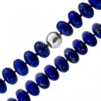 Lapislazuli Collier Silber 925 blaue Edelsteine Antikschmuck