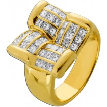Brillant Diamant Ring Gold 750 18K Diamanten 4ct Kleeblatt