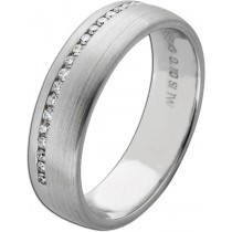 Diamantring Weißgold 585 14K Brillanten 0.10ct