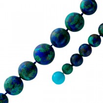 Malachitkette grüne azurblaue Edelsteine himmelbaluer Türkis Edelstein 