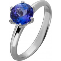 Tansanit Ring Platin 950 purple violett Edelstein 1.6ct 
