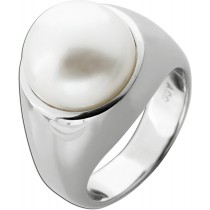 Perlen Ring Platin 950 Südsee Perle 13mm