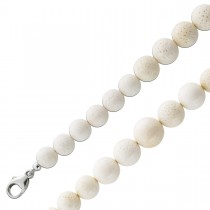 Korallen Collier Silber 925 Schaumkorallen Antikschmuck