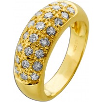 Brillant Ring Gold 750 18 Karat Diamanten 0.96ct