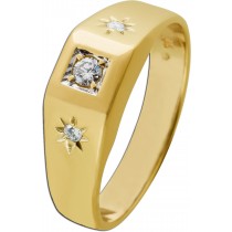 Brillantring Gold 585 14 Karat Brillanten 0.16ct 
