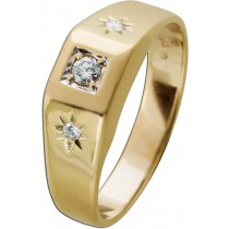 Brillantring Gold 585 14 Karat Brillanten 0.16ct 