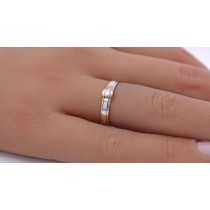 Brillantring Gold 585 14 Karat Brillant 0.10ct Lupenrein